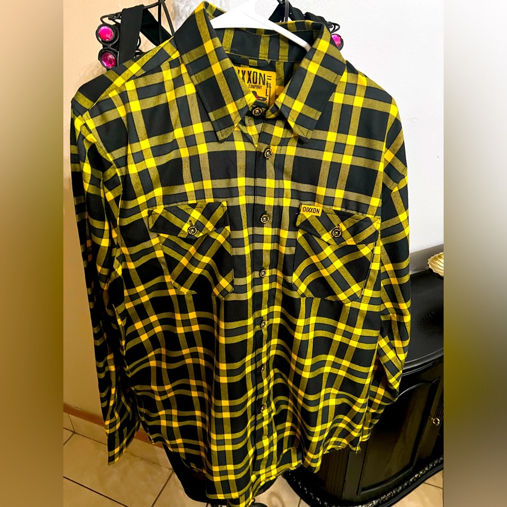 DIXXON shirt flannel "SHAOLIN" MEN'S L LONG SLEEVE